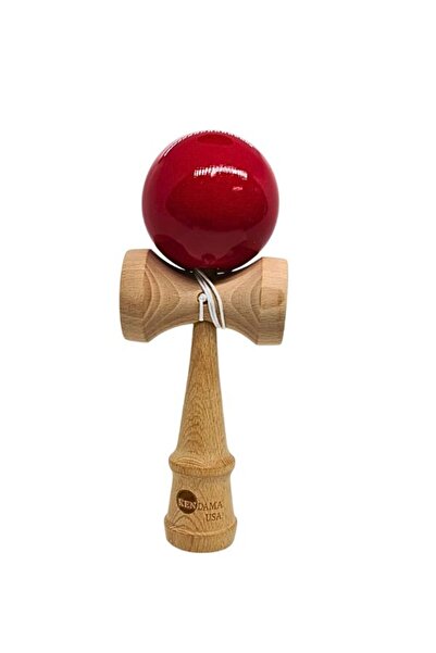 OEM Kendama Power Giant 25 cm – Kendama Uriașă din Lemn cu Bilă Roșie Lucioasă, Skill Toy XXL