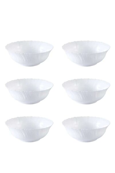OEM Set of 6 soup bowls, opal, wavy edge 15 cm