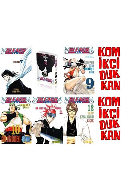 Gerekli Şeyler Yayıncılık Bleach 7-8-9-10-11-12 manga seti (6 kitap) 1 adet a...