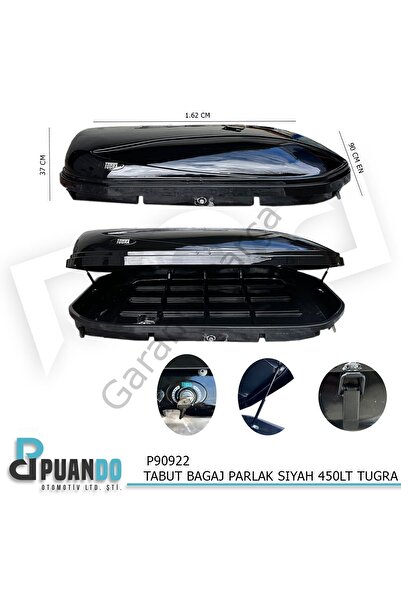 Genel Markalar TABUT BAGAJ P.BLACK PARLAK SIYAH 450LT TUGRA - Üretici Firma :...