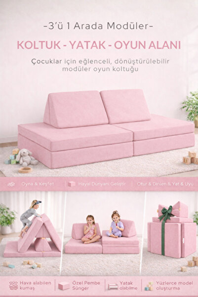 SABY Katlanabilir Çocuk Koltuğu | Yatak & Minder – Çok Amaçlı Modüler Tasarım