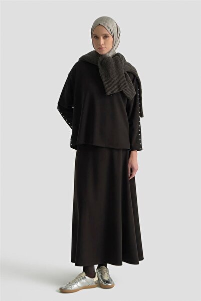 Armine Striped Knitted Suit 25Kd1163 Black