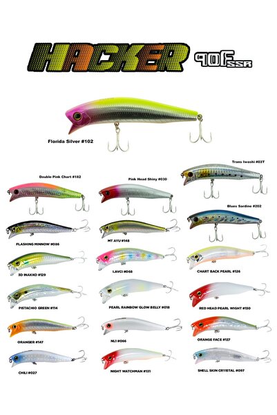 Fujin Hacker 90mm 13.7gr SSR Floating Maket Balık