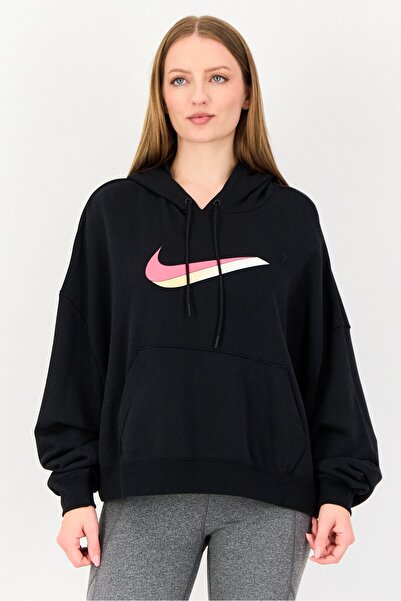 Nike Women Oversized Fit Long Sleeve Outdoor Sweatshirt, Black
