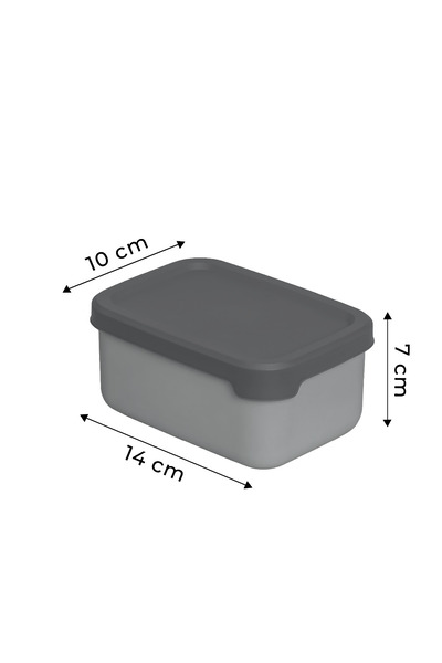 Kitchen Life 4’lü Dikdörtgen Saklama Kabı Seti (0,43ml-0,83ml-1.6L-2.6L) Mikrodalga ve Dondurucu Uyumlu