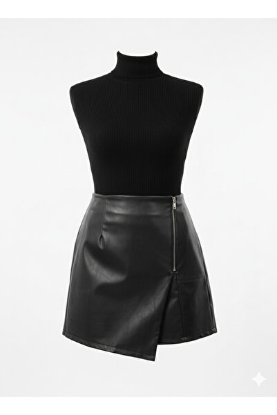 Haan Deri şort etek