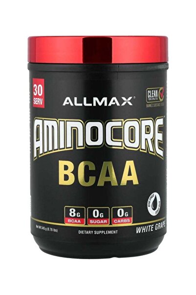 ALLMAX أمينوكور™ بي سي إيه إيه بنكهة العنب الأبيض 0.76 رطل (345 غرام)