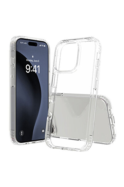 Buff iPhone 16 Pro Air Hybrid Şeffaf Kılıf - Kristal Berrak