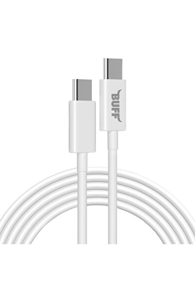 Buff BL69 Type-C - Type-C 3 A 60 W 1,2 m Kablo - Beyaz