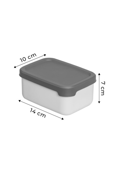 Kitchen Life 12’li Dikdörtgen Saklama Kabı Seti (0,43ml-0,83ml-1.6L-2.6L) Mikrodalga ve Dondurucu Uyumlu