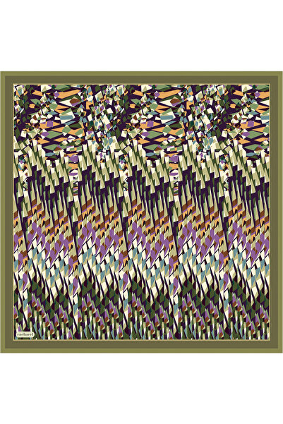 Cacharel Green Silk Twill Scarf