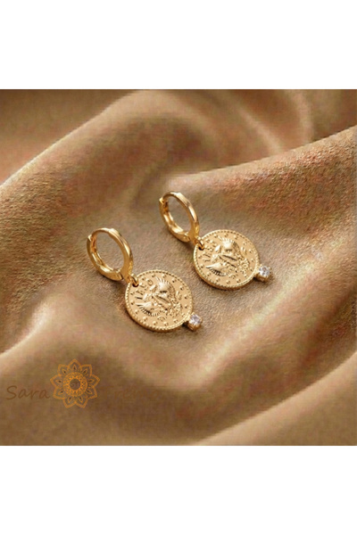 SaraTremo Σκουλαρίκια με τη σφραγίδα του πεπρωμένου – Σκουλαρίκια με κέρματα ...