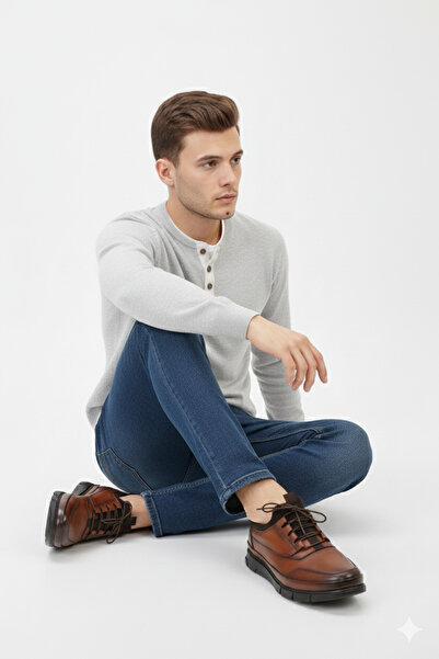 MARCO ROSSİ Erkek Hakiki Deri Ortopedik Günlük Spor Tarz Mevsimlik Ayakkabı M...