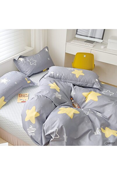 lumixauto 100% Cotton Double Bed Linen, 100% Cotton Percale, with Elastic, 4 ...