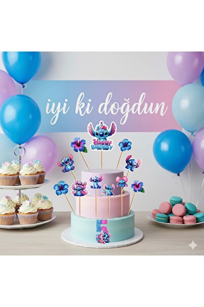 Ays Bridal Stitch temalı pasta süsü kürdanı 5yaş