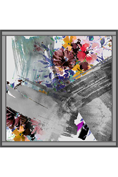 Aker Gray Silk Twill Scarf