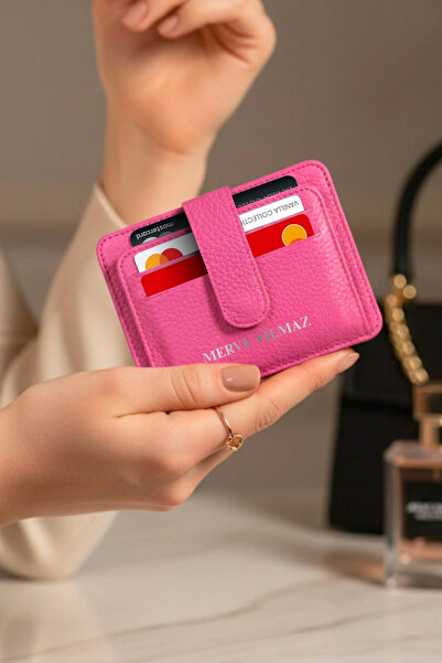 VANİLLA COLLECTİON İsim baskılı Kartlık Hakiki Deri Unisex Cüzdan Portföy Süp...