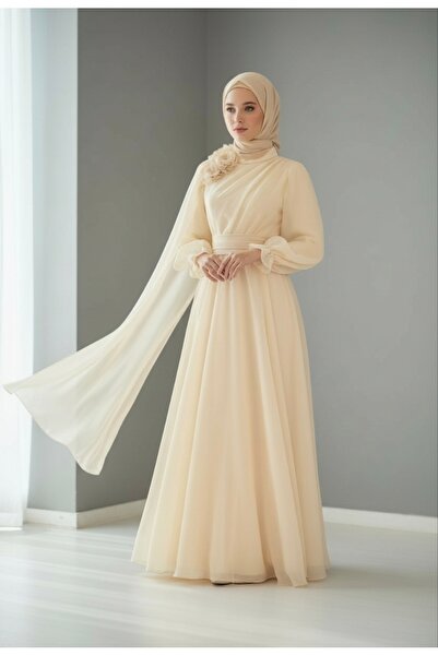 ENDAMIM Nikah Nişan Abiye Dış Çekim Tesettür Elbise