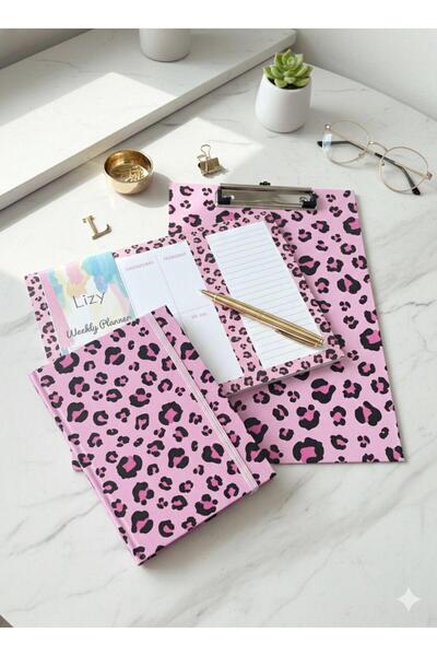 Adalinhome مجموعة أتاكيدز ليزي للتنظيم، دفتر الملاحظات والمخطط الأسبوعي / مجموعة الملاحظات والتخطيط