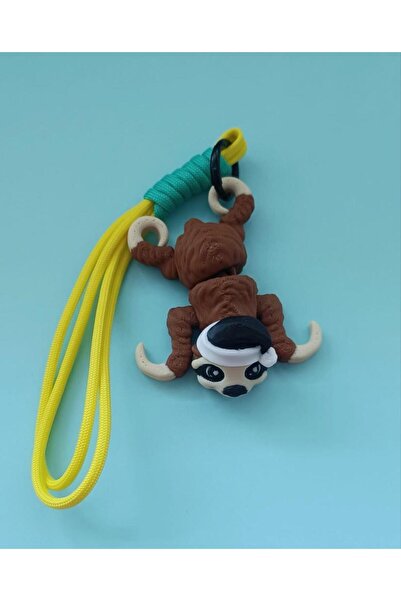 Hd Marketim سلسلة مفاتيح على شكل حقيبة مع زينة كوالا لطيفة تتحرك، لعبة متحركة، هدية عيد الميلاد ورأس السنة الجديدة