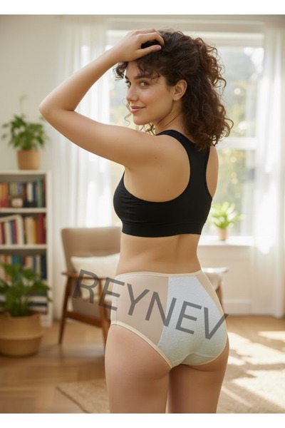 REYNEV Chiloți menstruali pentru femei cu talie înaltă – Lenjerie intimă mens...