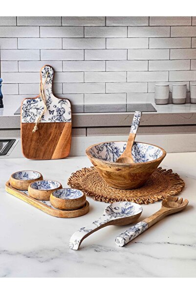 ROSSEV Blue Mango Kitchen Set 9 Pieces