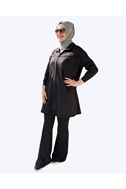 Zems Siyah Kadın Eşofman Takımı