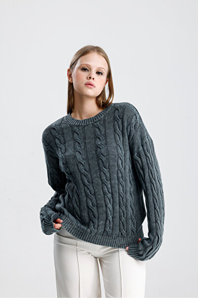 Figo سترة نسائية من القطن المضفر القابل للغسل