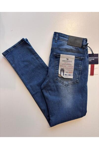 Brango slim fit tint mavi erkek jean pantolon