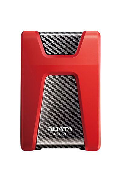 Adata Εξωτερικός σκληρός δίσκος Durable HD650, 1TB, 2.5", USB 3.1, Rosu