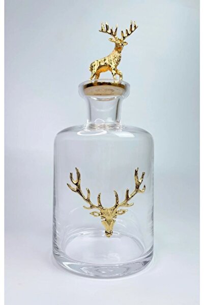 MİMSEGÜN DEKOR Gold Geyik Figürlü Karaf