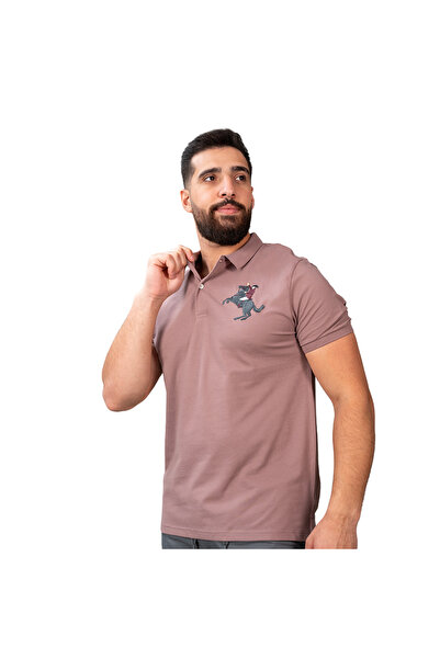 Giordano Men's Slim Fit Cotton Short Sleeve Napoleon Polo