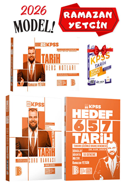 Panem Yayınları Benim Hocam Ramazan Yetgin 2026 KPSS Tarih Ders Notları+Soru ...