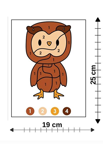 Mu Art Ahşap 10 قطع من الرسم الخشبي بالأرقام رقم 17، نشاط فني للمدرسة، مقاس 2...