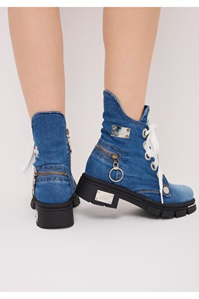 StarBlueMooN تفاصيل إكسسوارات معدنية لأحذية الدنيم النسائية