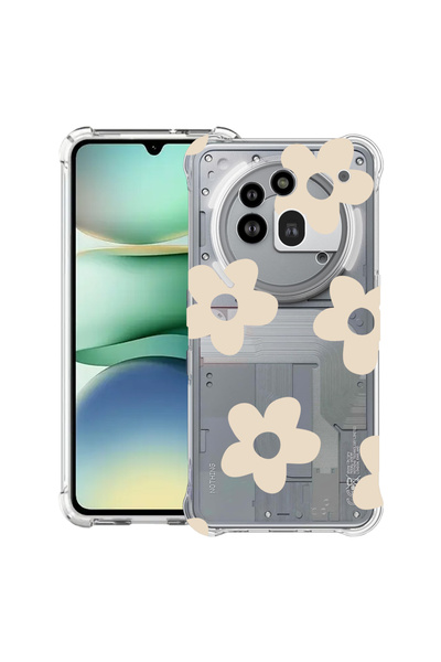 bestcase Carcasă antișoc Husa compatibilă cu Nothing Phone (3a) Pro, Retro Daisy