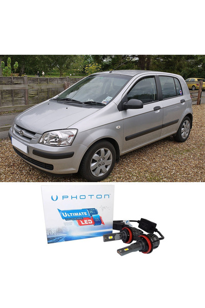 Photon Hyundai Getz Uzun + Kısa Far Ampulü H4 Ultimate Yeni Seri Beyaz 2002-2009