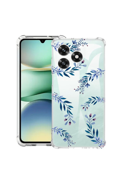 bestcase Carcasă antișoc Husa compatibilă cu Honor X5c Plus / X5c, Flori alba...