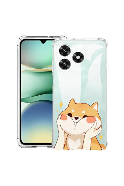 bestcase Husa antișoc compatibilă cu Honor X5c Plus / X5c, Emoji - Pisică dulce,