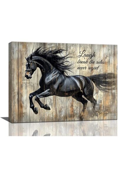 ALAYRA International لوحة جدارية كبيرة من قماش الجرافيتي 60 × 80 سم، ديكور جد...