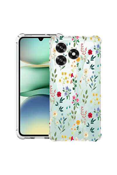 bestcase Carcasă antișoc Husa compatibilă cu Honor X5c Plus / X5c, Flori de p...
