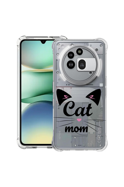 bestcase Carcasă antișoc Husa compatibilă cu Nothing Phone (3a) Pro, Cat Mom