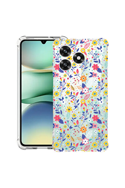 bestcase Θήκη Husa Anti Shock συμβατή με Honor X5c Plus / X5c, με μοτίβο λουλ...