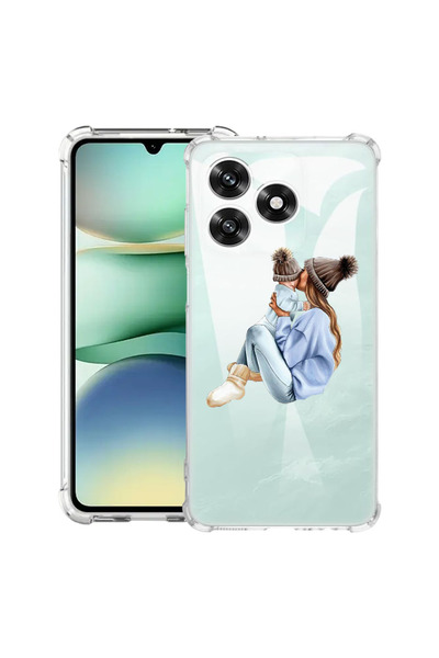 bestcase Θήκη Husa Anti Shock για Honor X5c Plus / X5c, Κορίτσι, Μαμά με Αγόρι