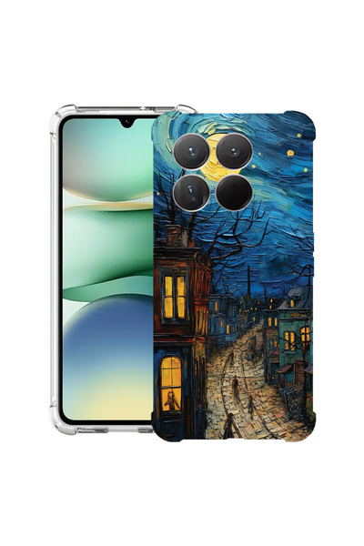 bestcase Husa antișoc pentru Motorola Moto G86 Power, Van Gogh City Life