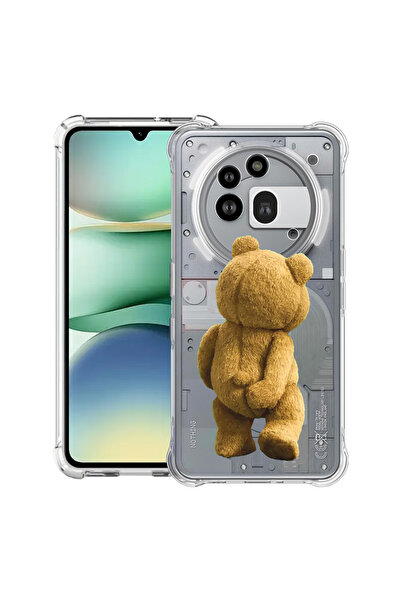 bestcase Husa antișoc compatibilă cu Nothing Phone (3a) Pro, Teddy Bear Hidde...