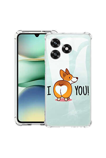 bestcase Carcasă antișoc compatibilă cu Honor X5c Plus / X5c, Emoji cățeluș d...