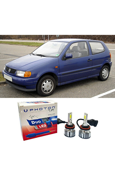 Photon Vw Polo Uzun+Kısa Far Ampulü H4 Duo Yeni Seri Beyaz 1994-2001
