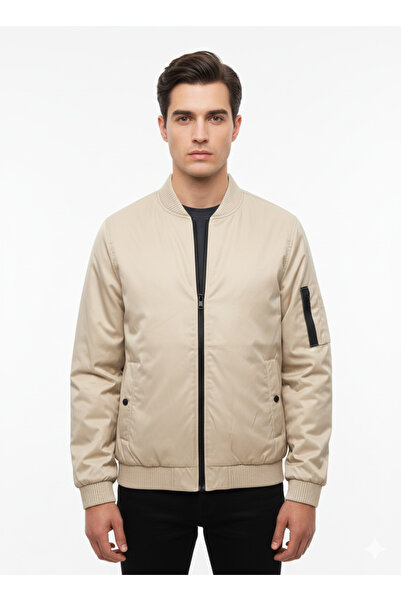 MODA Erkek Slim Fit Mevsimlik Bomber Ceket