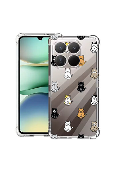 bestcase Husa antișoc compatibilă cu Motorola Edge 70, model pisică